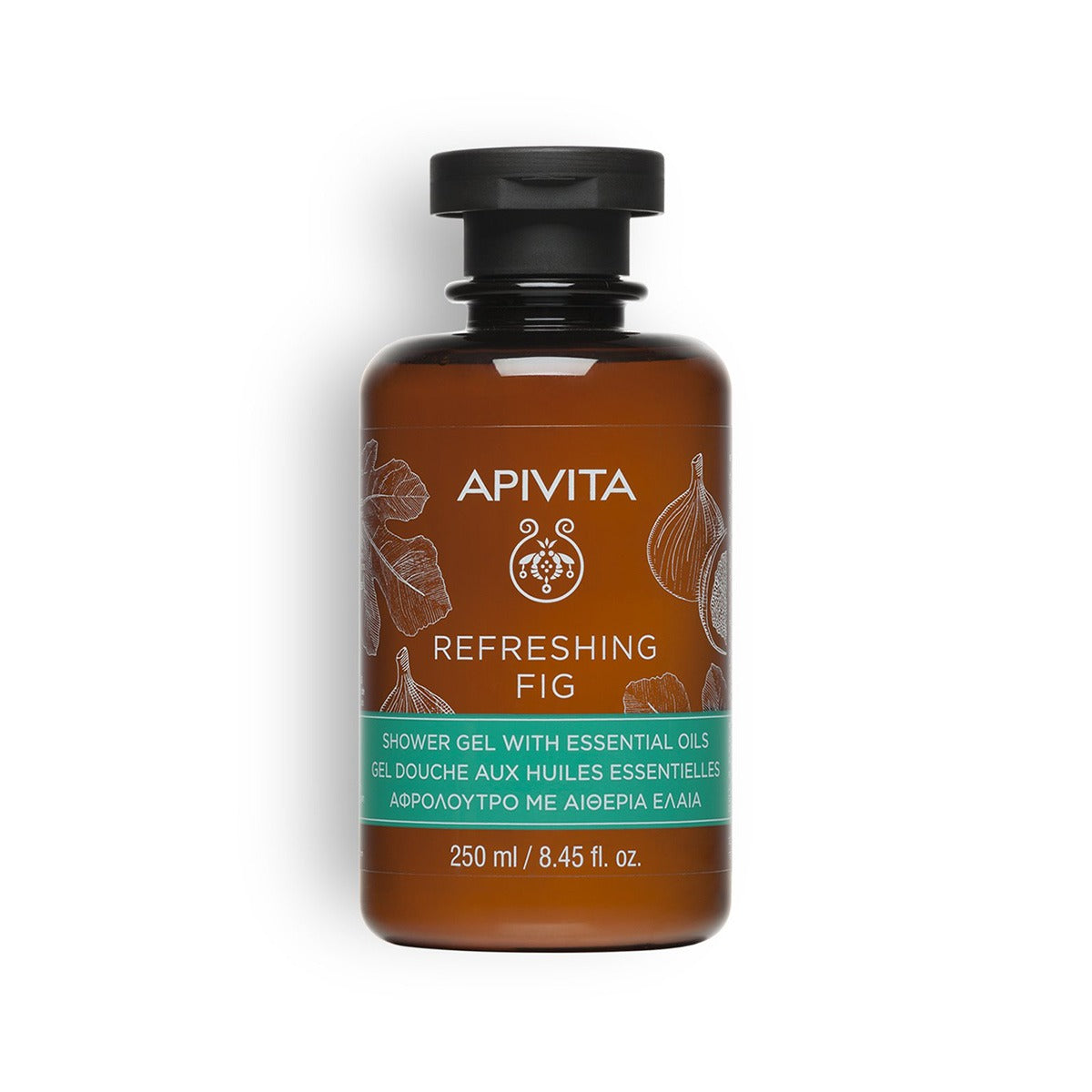Apivita Refreshing Fig Shower Gel with Essential Oils-250ml