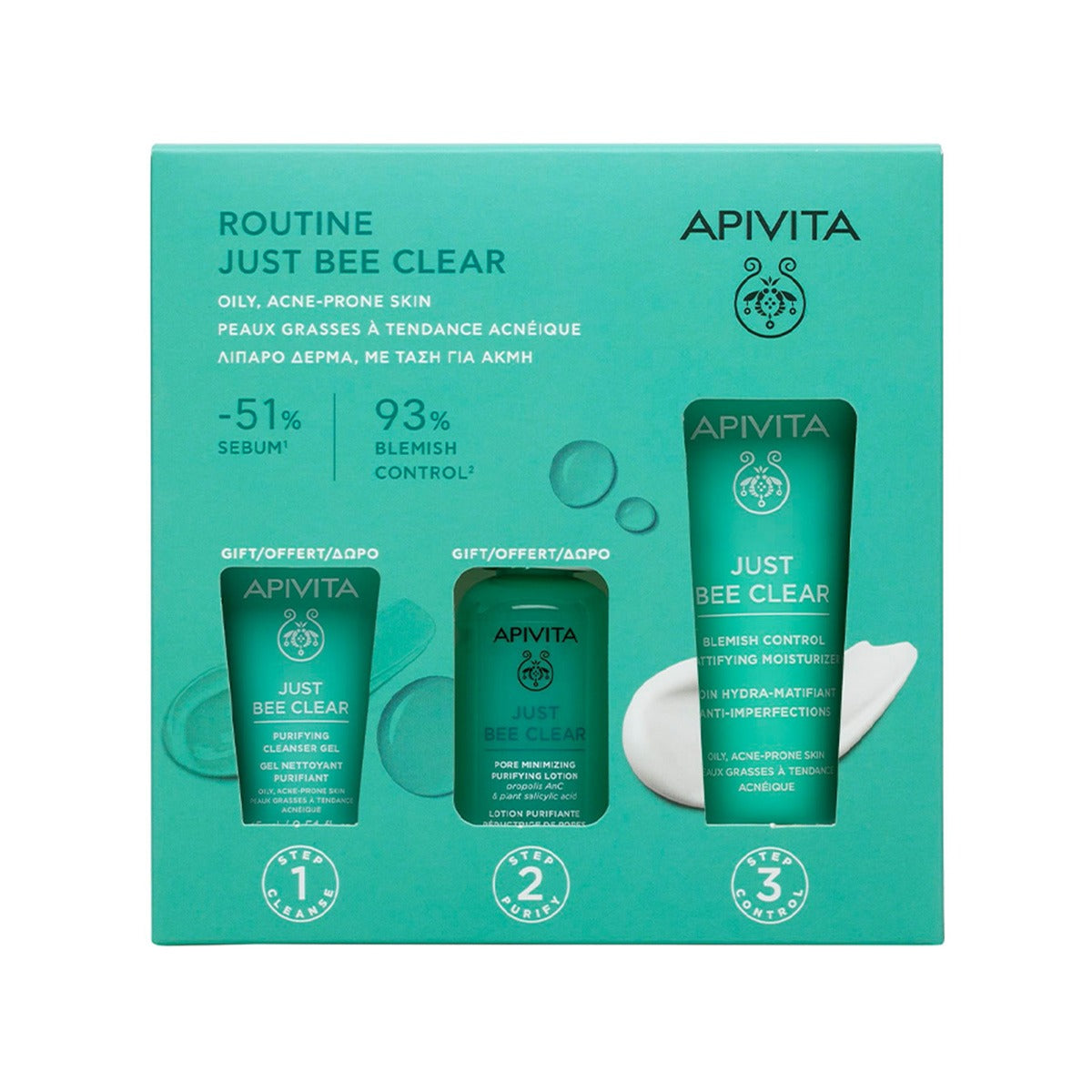 Apivita - Just Bee Clear Set -