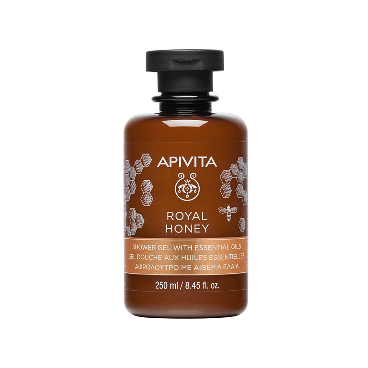 Apivita Royal Honey Shower Gel with Essential Oils – 250 ml