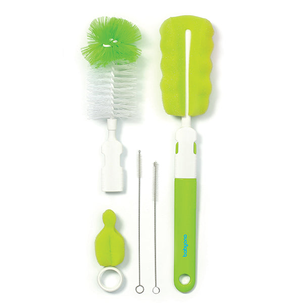 Babyono Set of Brushes for Bottles and Teats Set me furce/sfungjer per biberon dhe kokat e biberonit