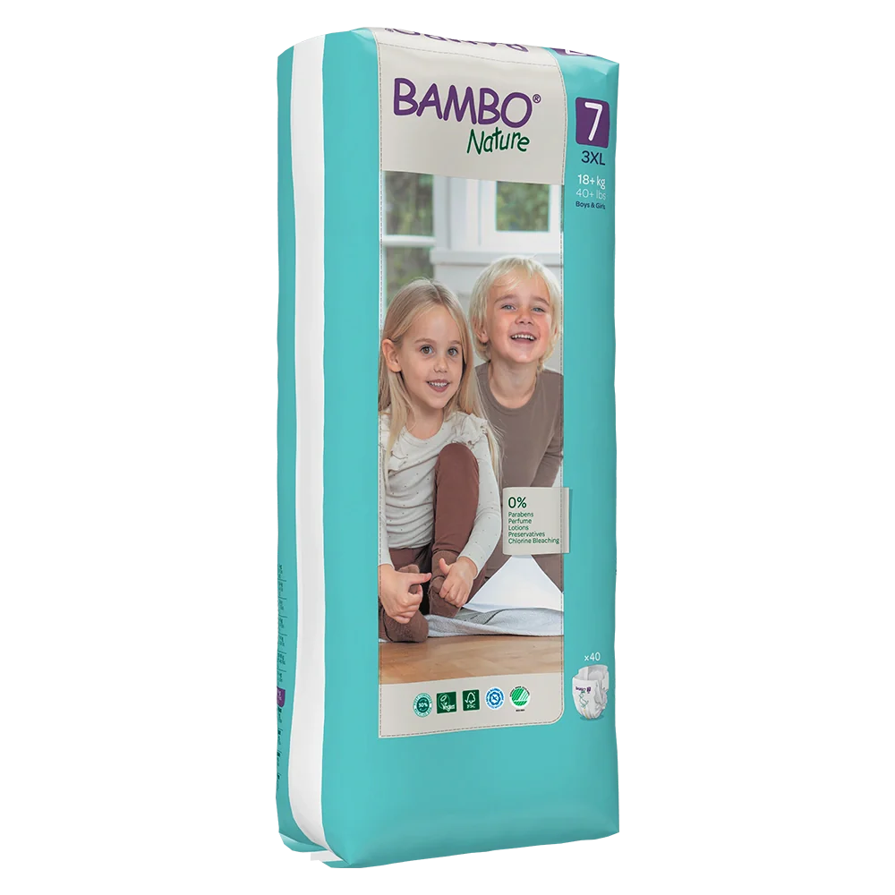 Bambo Nature Tall nr 7 18+kg   x  40 pelena