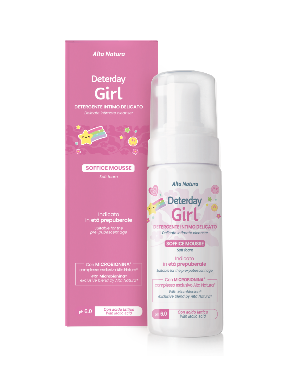 Alta Natura Deterday Detergente Intimo Girl pH 6.0 (150 ml) Lares Intim