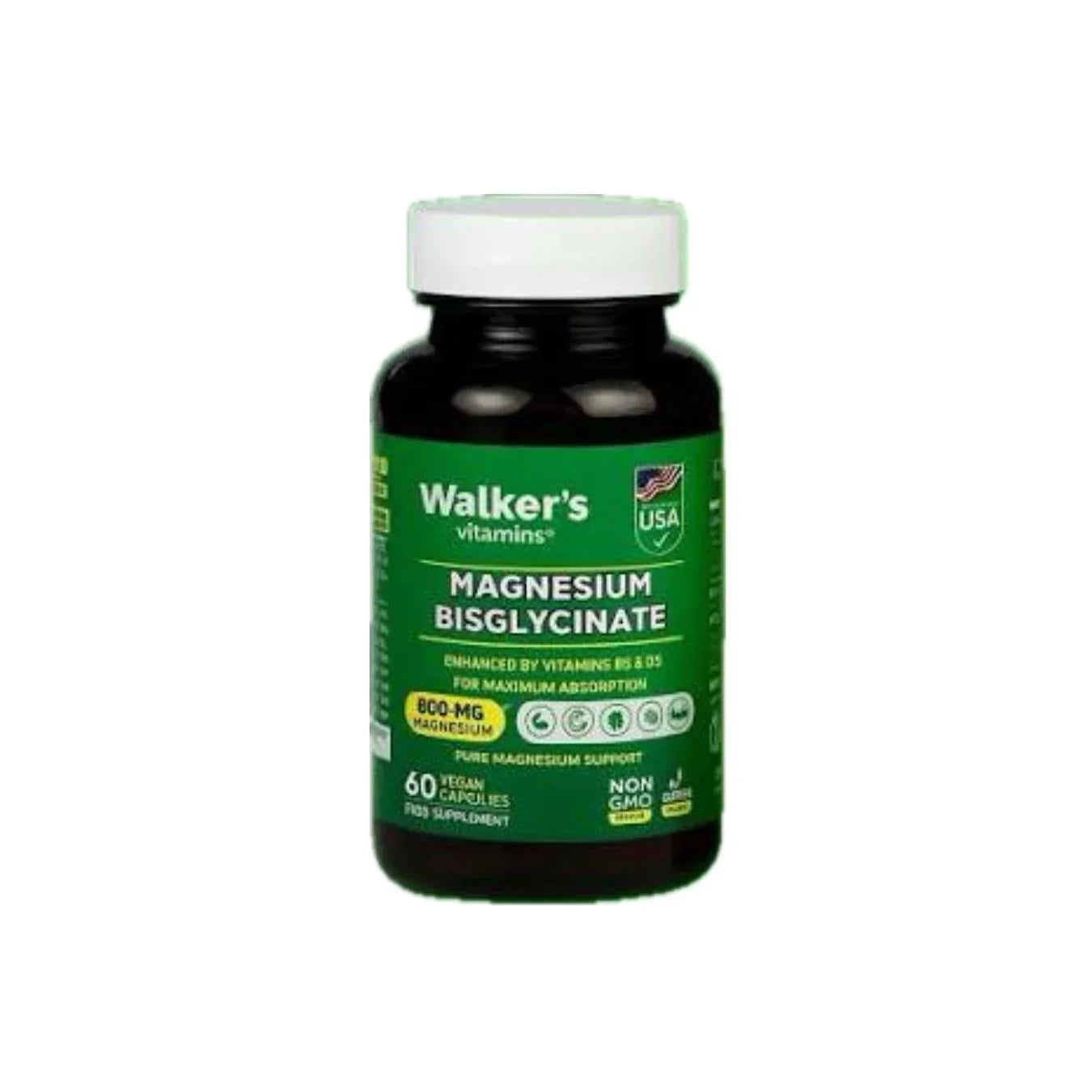 Walker's Vitamins - Magnesium Bisglycinate x 60 caps
