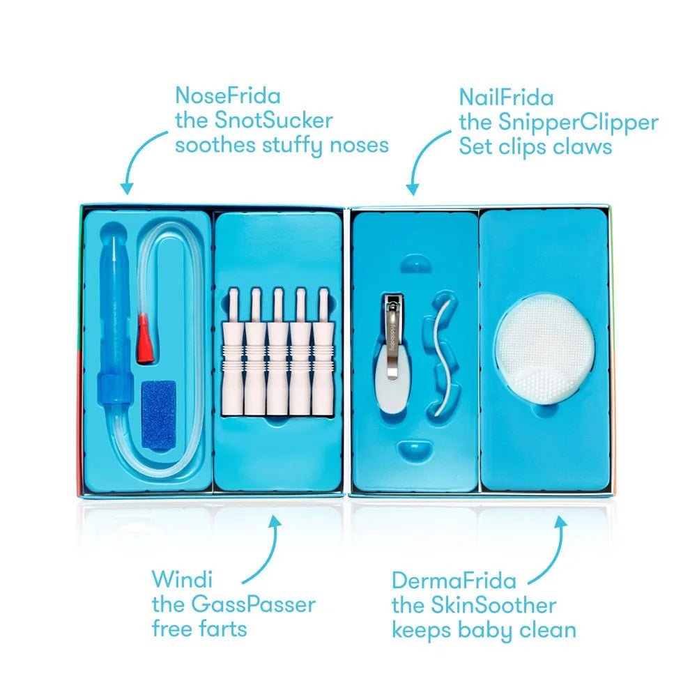 Frida Baby Set i aspiratorit nazal (0m+) – Set aspiratori nazal për bebe (0 muaj+)