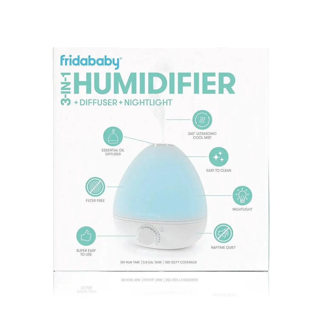 Frida Baby 3 in 1 Humidifier, Diffuser & Nightlight – Lagështues Ajri, Difuzor dhe Dritë Nate 3 në 1