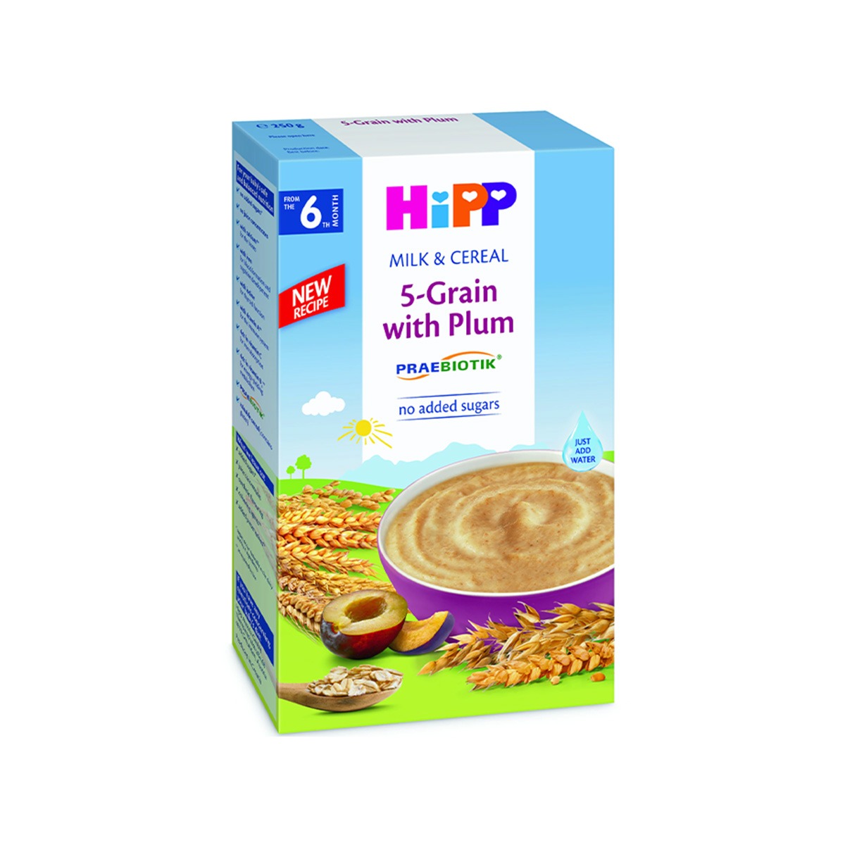 Hipp - Muhalebi 5 drithëra dhe kumbull (6m+) -