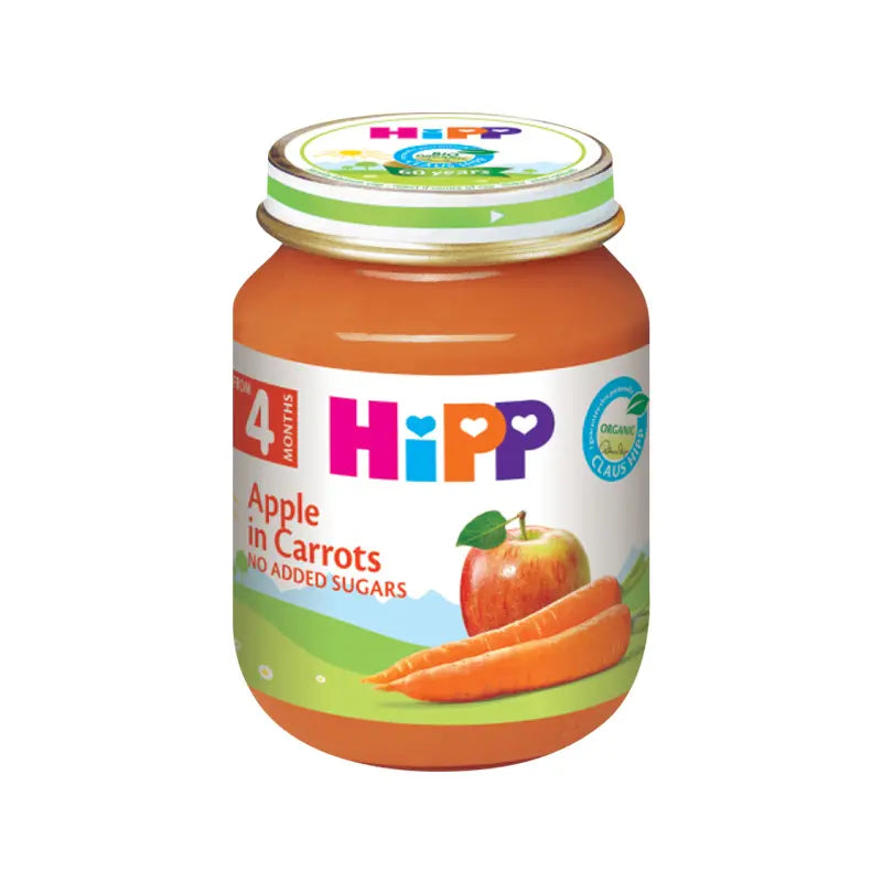 Hipp - Pure me mollë & karrotë (4m+)