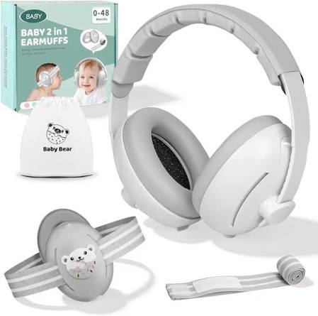 Baby 2in 1 EarMuffs Kufje mbrojtese per femije 0-48 muajsh