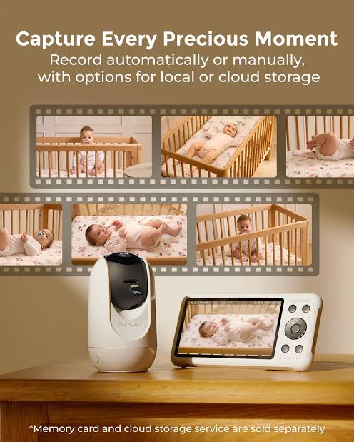 Momcozy BM04 Smart Baby Monitor– Monitor Inteligjent për Fëmijë me Ekran 5” dhe Wi-Fi