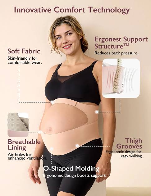 Momcozy YB001 Pregnancy Belly Band– Brez Mbështetës për Barkun gjatë Shtatzënisë