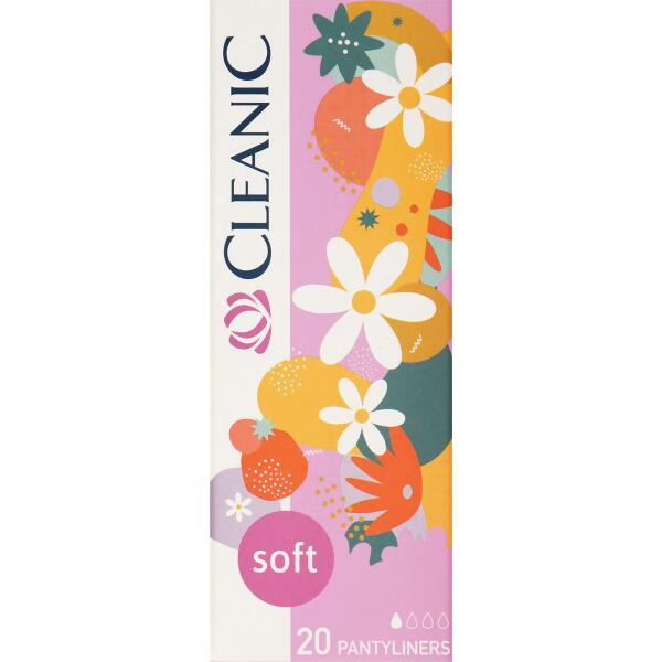 Cleanic Soft Panty Liners UnFolded 20 pcs