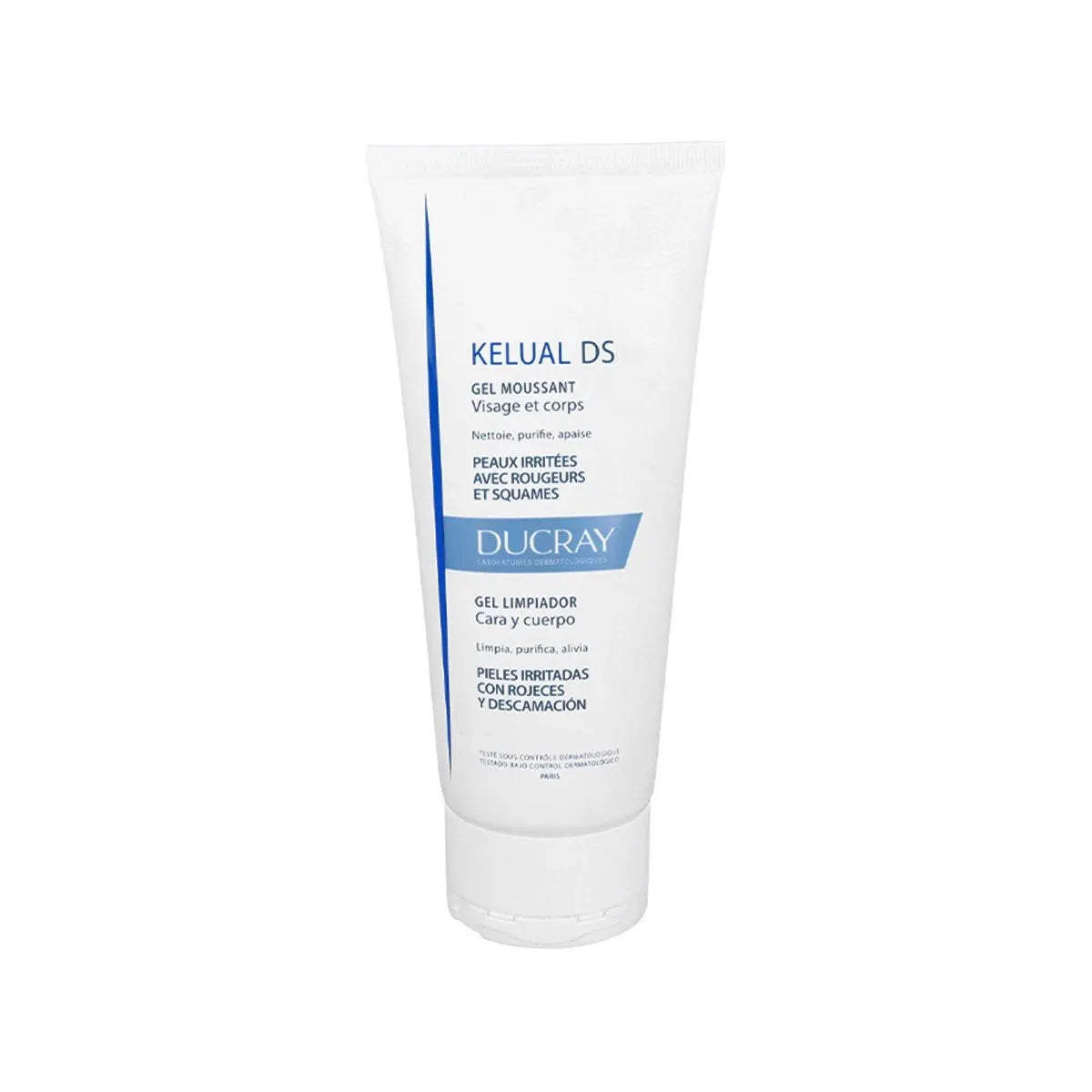 Ducray Kelual DS Xhel Shkumues për Fytyrë dhe Trup – 200 ml
