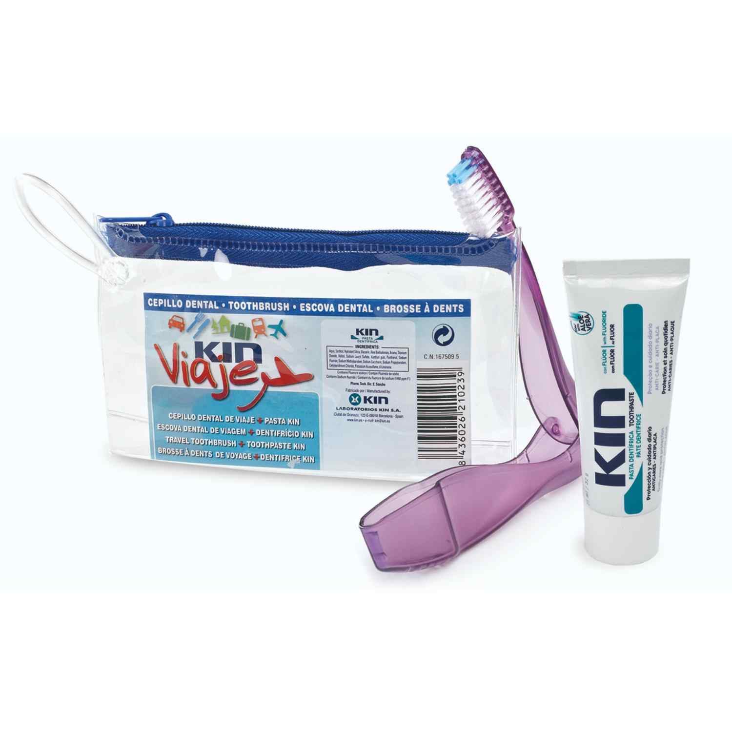 KIN Travel Kit – Furçë dhe Pastë Dhëmbësh për Udhëtim
