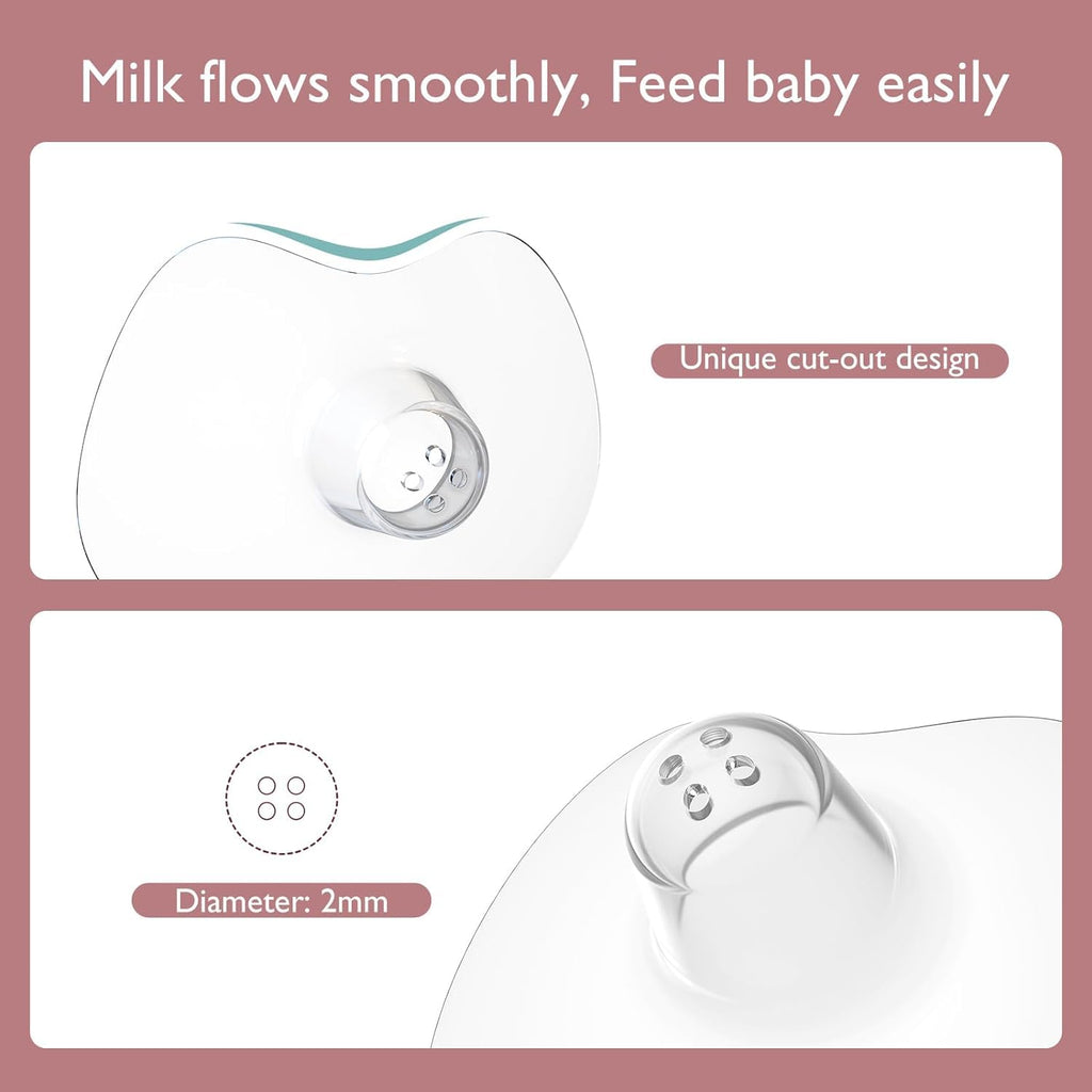Momcozy  Contact Nipple Shields– Mbrojtëse silikoni për thithkat gjatë ushqyerjes me gji”.