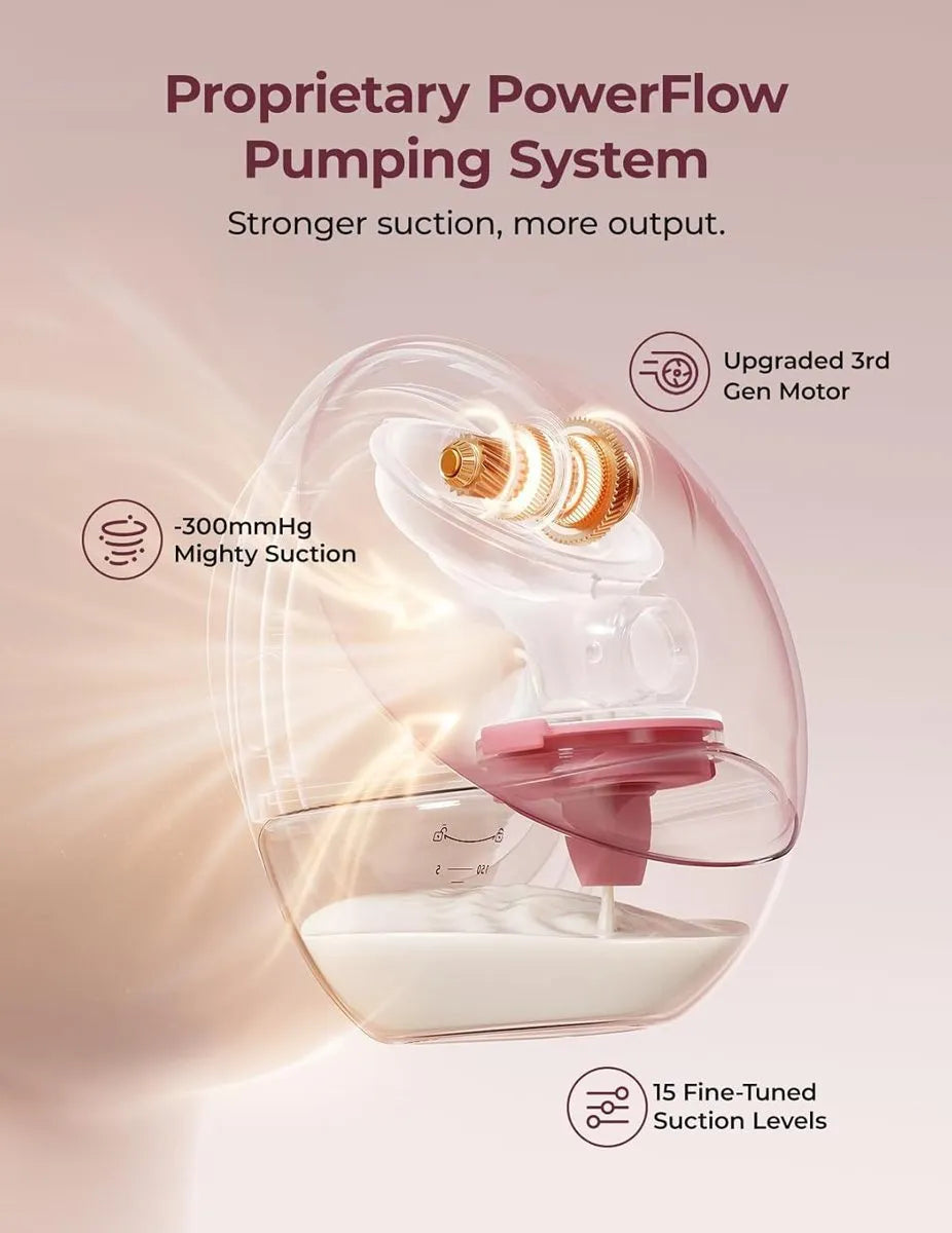 Momcozy  M9 Hands-Free Breast Pump Mobile Flow– M9 Pompë Gjiri Pa Duar me Teknologji Mobile Flow