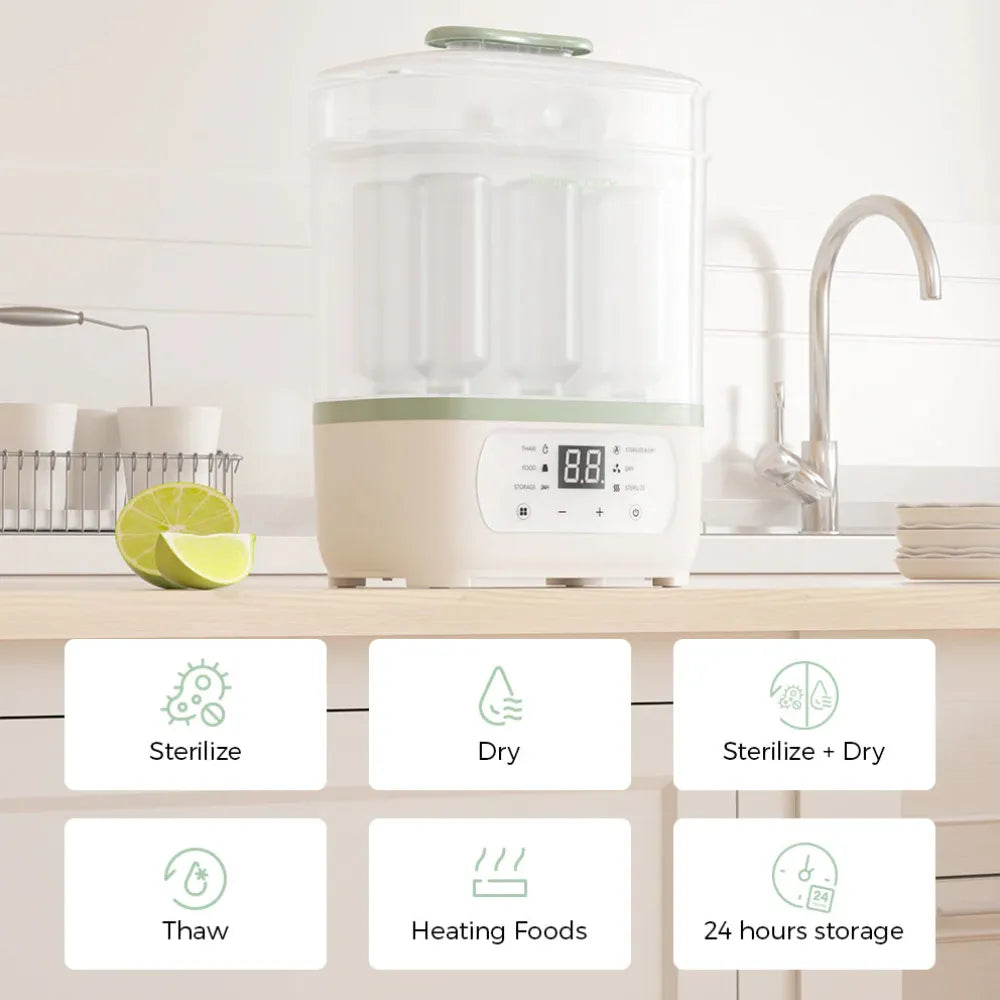 Momcozy  8 in 1 Baby Bottle Steam Sterilize – Sterilizues me Avull 8-në-1 për Biberona Bebesh