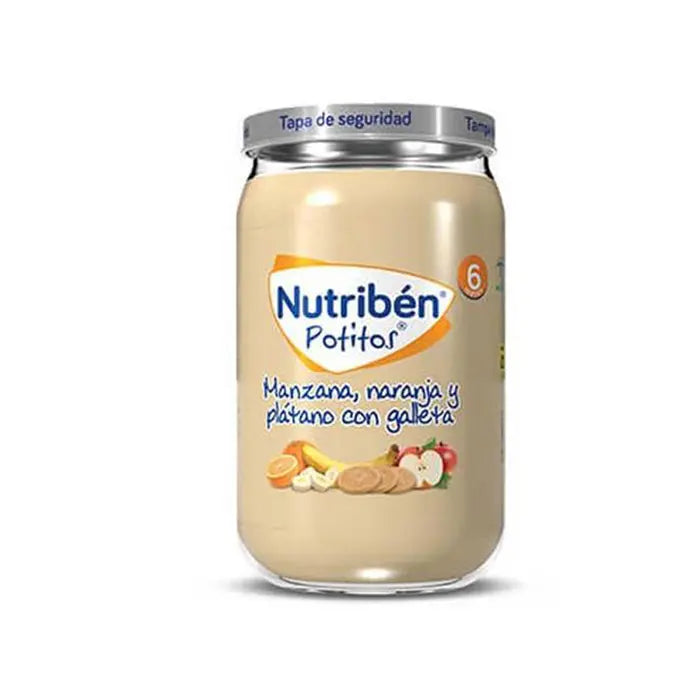 Nutriben Potitos Pure me molle , portokall , banane dhe biskote 6m+