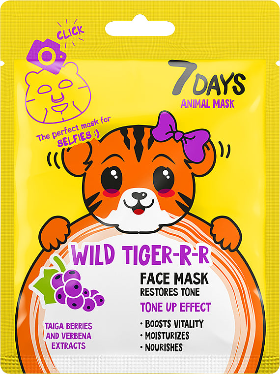 7 Days Maska Per Fytyren Wild Tiger