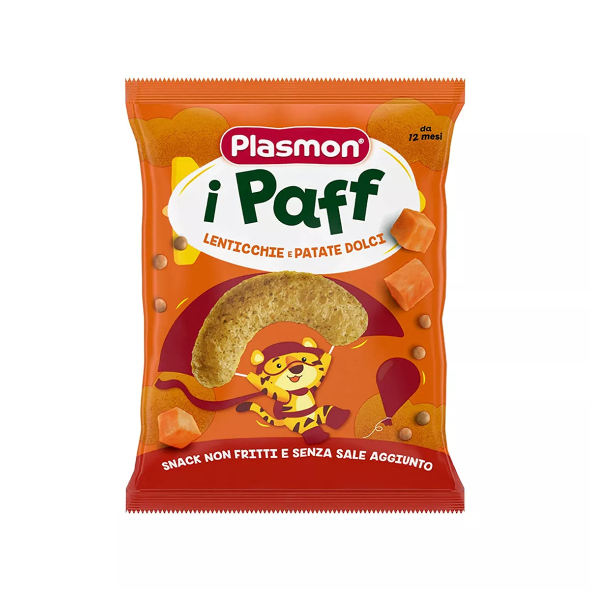 Plasmon – Pufka me Thjerrëza dhe Patate të Ëmbla (12m+)