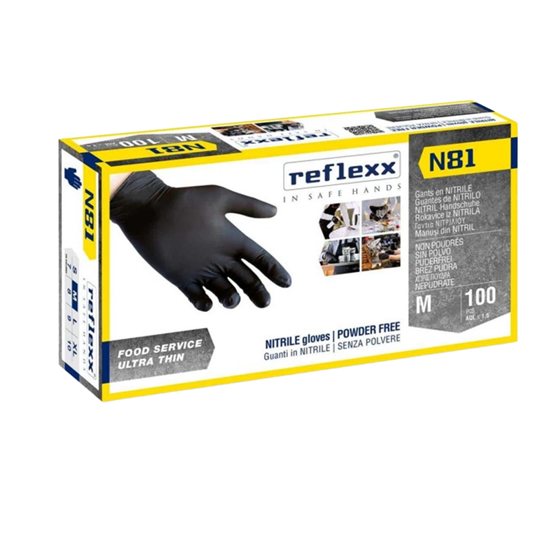 Doreza Nitrili Reflexx te zeza pa puder masa M x 100 cope