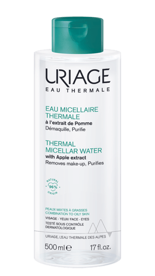 Uriage Eau Thermale Micellar Water 500ml për Lëkurë Mikse deri në të Yndyrshme