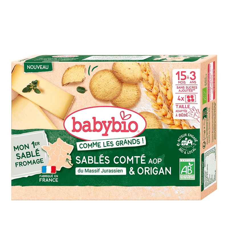 Babybio Comte Cheese Oregano Biscuits 15m+