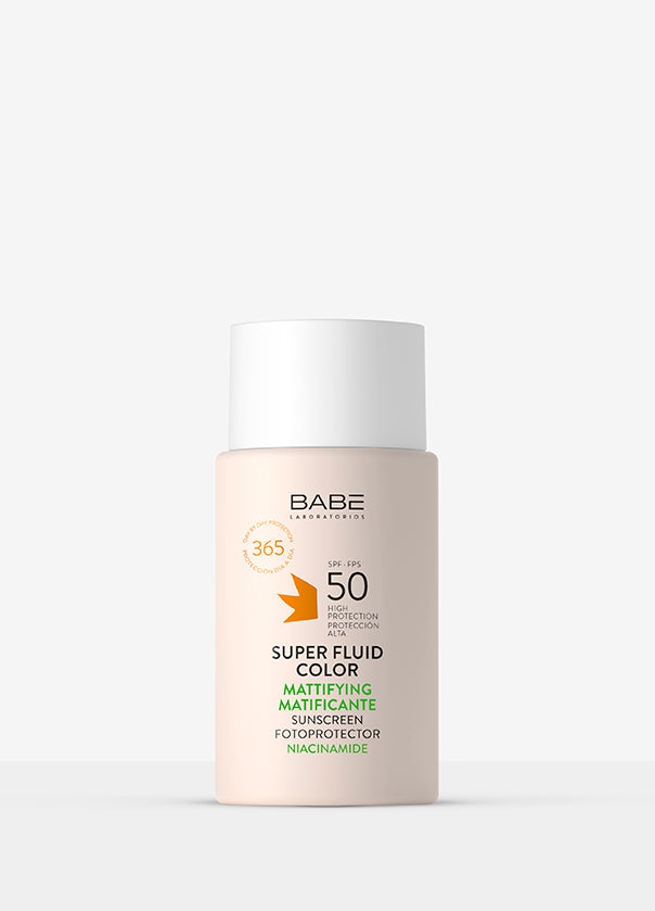 BABE FACIAL SUNSCREEN MATTIFYING COLOR SPF50