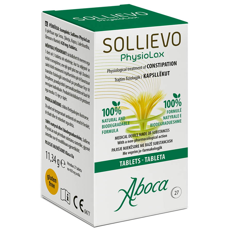 Sollievo FisioLax 27 Tableta – Për Kapsllëkun dhe Rregullimin e Transitit Intestinal