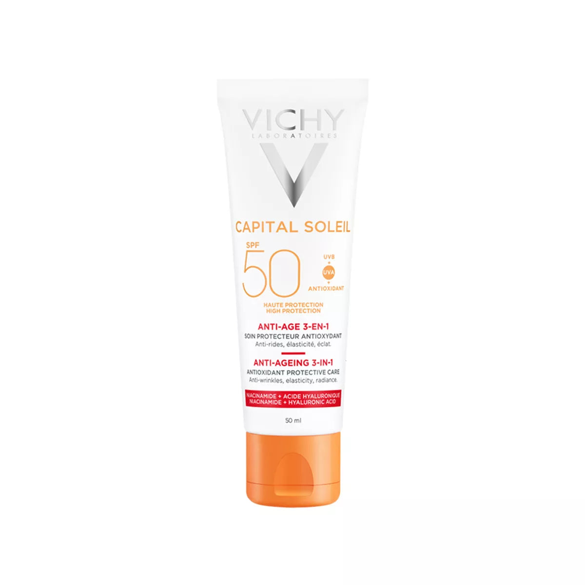 Vichy – Capital Soleil 3 në 1 mbrojtje nga dielli, antioksidant dhe anti-age – 50 ml