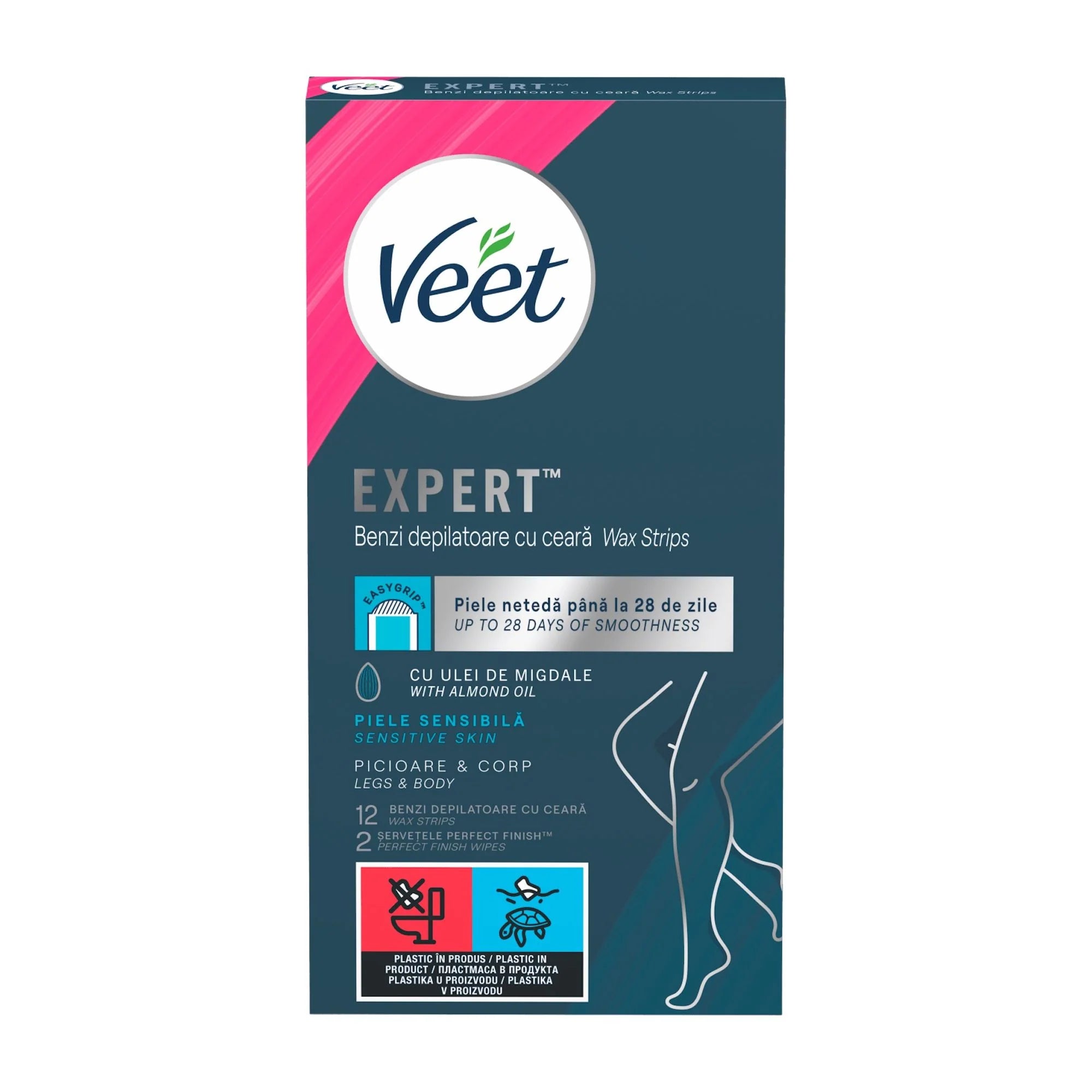 Veet Expert Wax Strips Legs & Body  x 12 cope