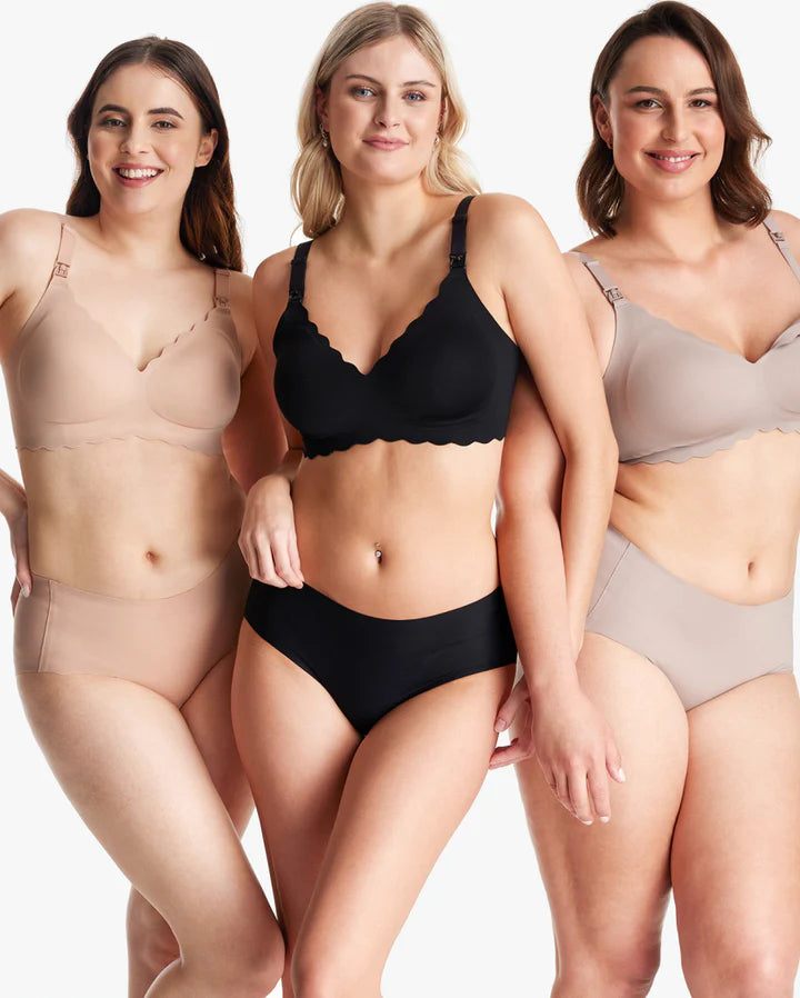 Momcozy – Seamless Support Floral Nursing Bra – Sutjena pa qepje për gjidhënie, me mbështetje dhe dizajn floral