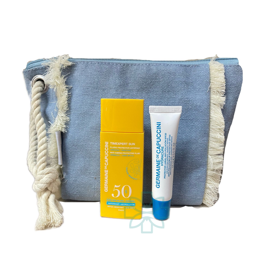 GERMAINE DE CAPUCCINI TIMEXPERT SUN ANTI AGEING PROTECTIVE FLUID SPF 50 + ANTI POLLUTION LIP CARE
