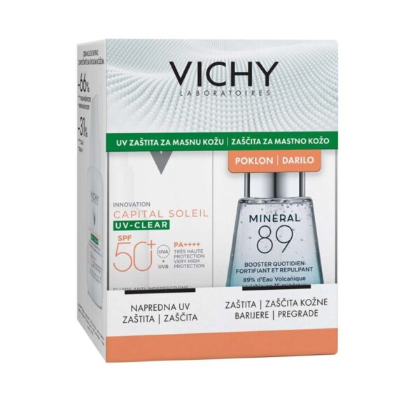 VICHY CAPITAL SOLEIL UV CLEAR SPF50 + MINERAL 89 SERUM FREE