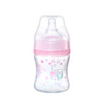 BIBERON BABYONO ANTI COLIC WIDE-NECK BOTTLE 120ML PINK