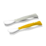 BABYONO FLEXIBLE SPOONS 6M+ MUSTARD/GREY