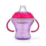 BABYONO NON-SPILL CUP 3M+ 180ML  PURPLE