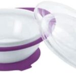 NUK EATING BOWL, NON SLIP WITH SUCTION CUP 6M+ PURPLE