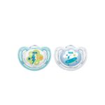 NUK FREESTYLE SKIN FRIENDLY SOOTHER SILICONE 6-18M BOY