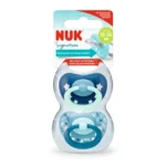 NUK SIGNATURE SOOTHER SILICONE 18-36M GREEN/BLUE
