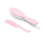 BABYONO HAIR BRUSH AND COMB SET PINK