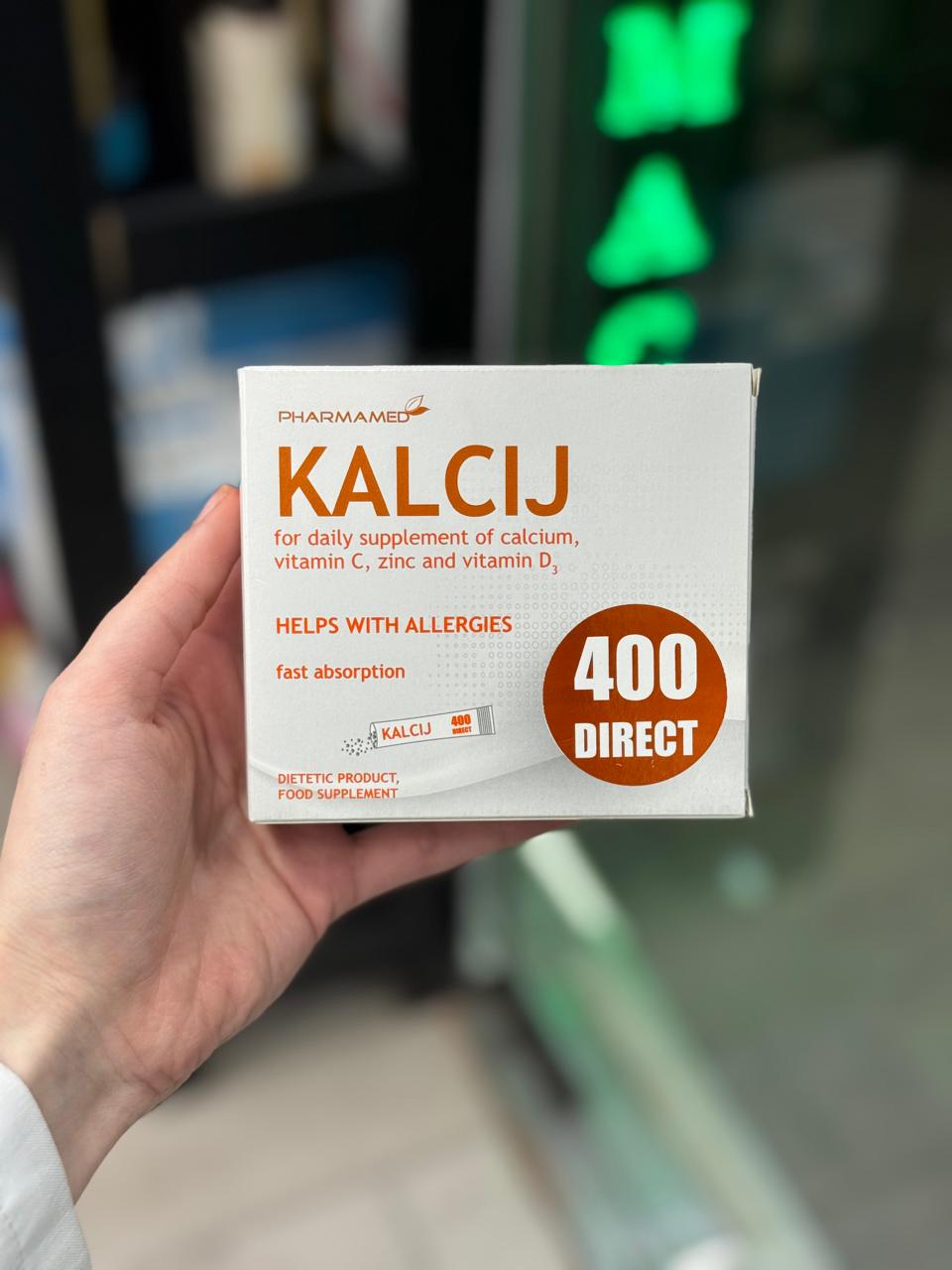 Kalcij 400 direkt x 20 bustina