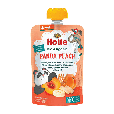 Holle Bio Panda Peach – Pure Pjeshke 100% Organike për Fëmijë 100gr
