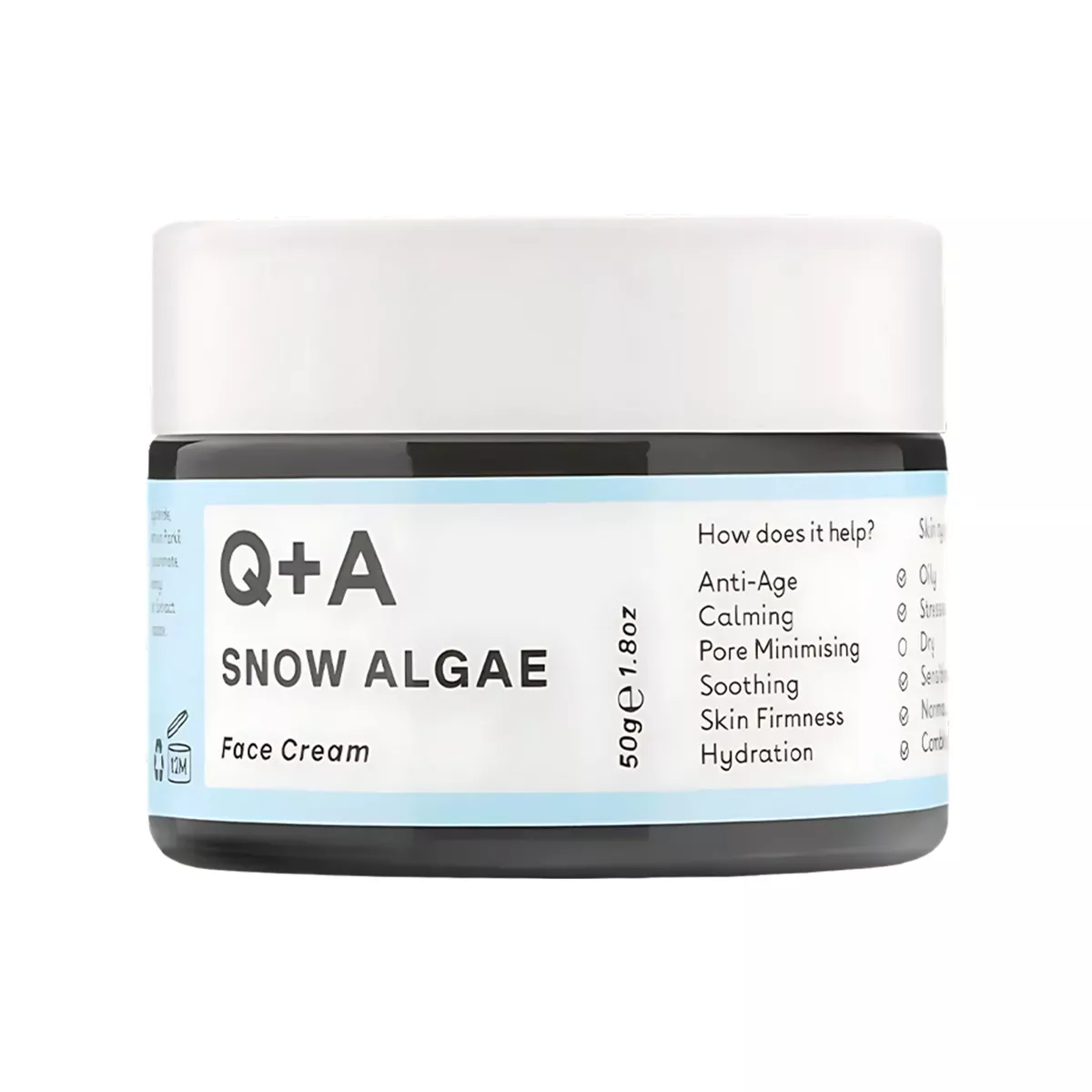 Q+A Snow Algae Intensive Face Cream – 50 g
