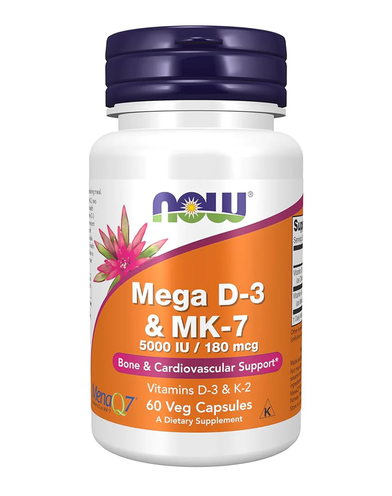 NOW Mega D-3 & MK-7 – 60 kapsula