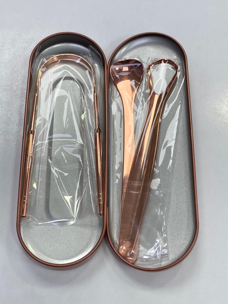 Pastrues Metalik i gjuhes 3 pjese