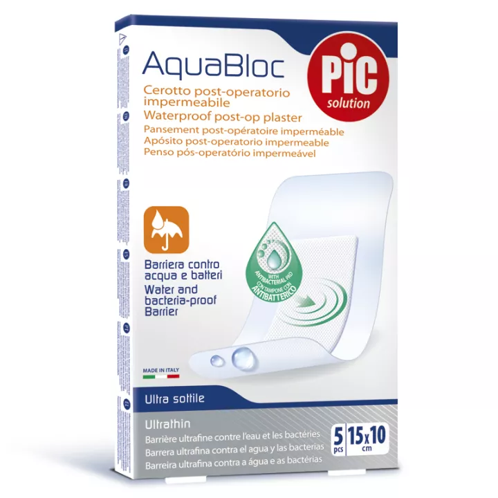 Aquabloc 15x10 waterproof post-op plaster 5 cope
