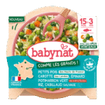 Babybio Peas Carrots Spinach Green Pumpkin Rice Cod Plate
