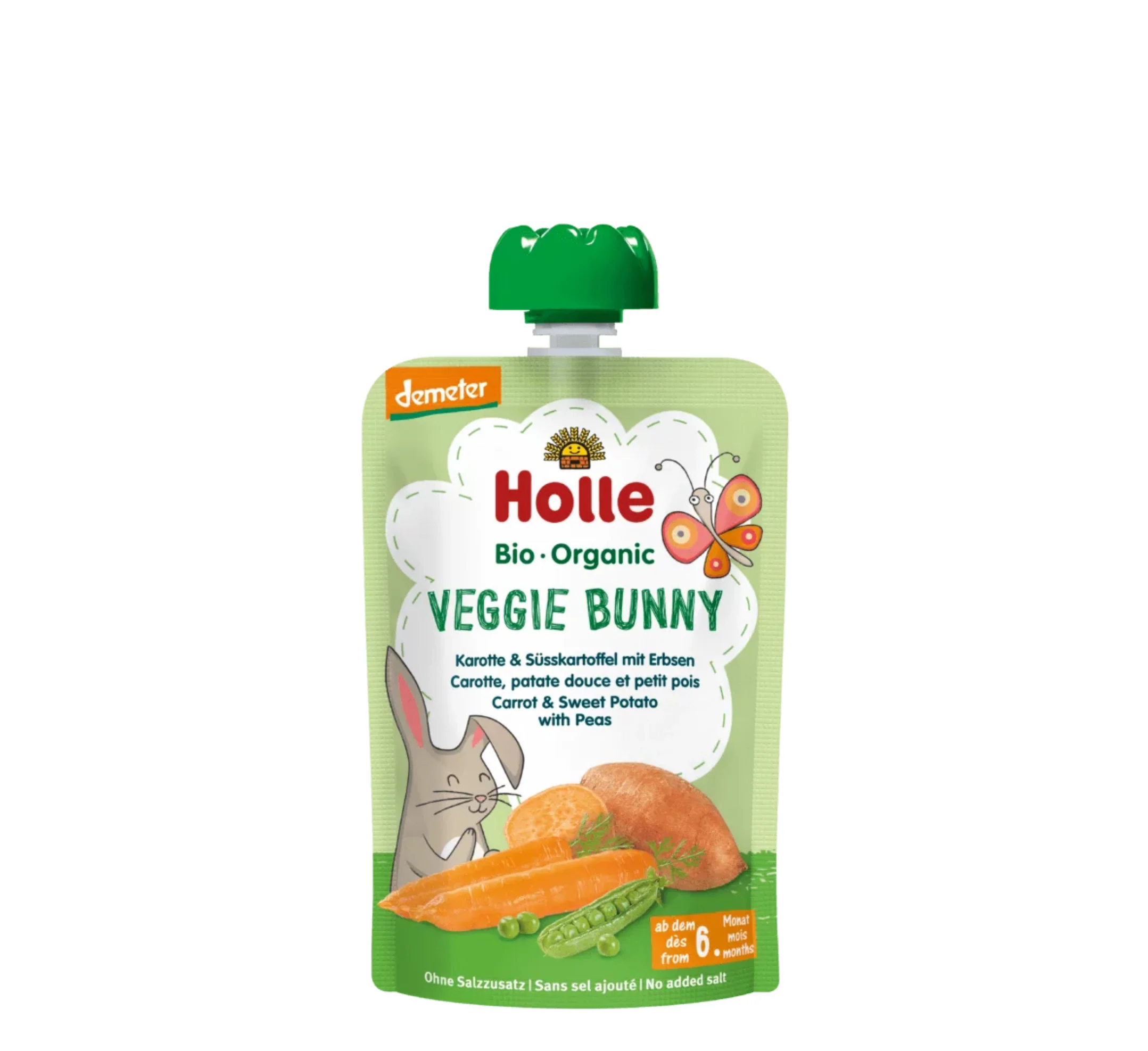Holle Veggie Bunny Pure (karrote, patate e embel & bizele)