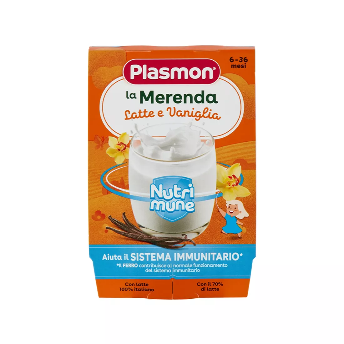Plasmon - Merende me qumësht dhe vanilje (6m+)