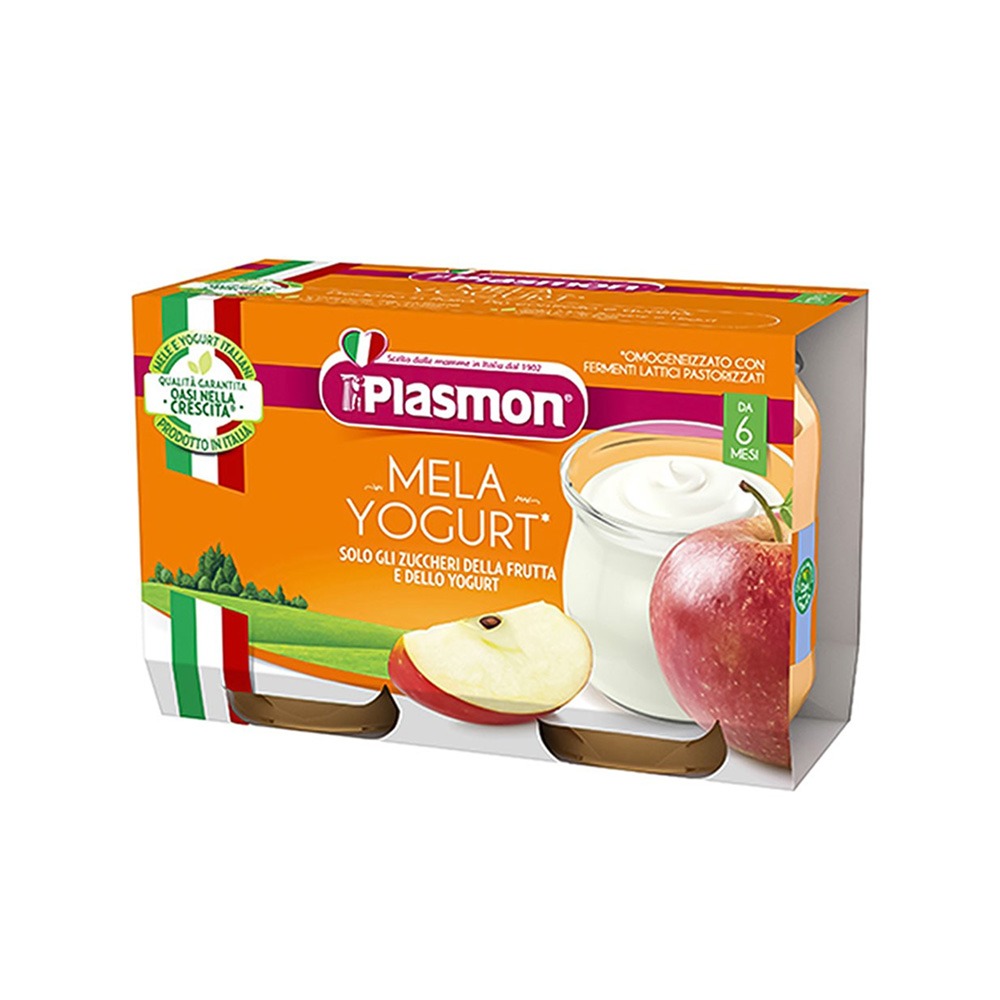Plasmon - Kos me mollë (6m+)